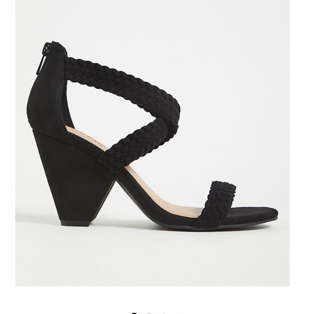 NWT Torrid Faux Suede Strap Cone Heel 8.5WW